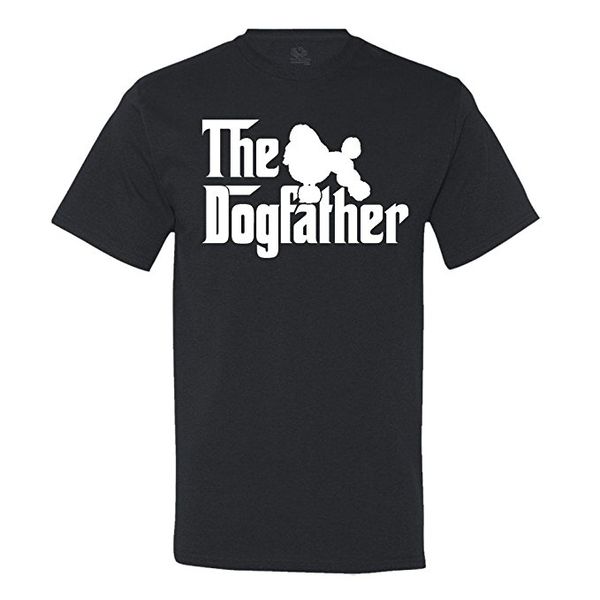 

футболка 2019 мужская мода лето o-образным вырезом hipster топы dogfather пудель dog мужская футболка смешной o-образным вырезом футболки