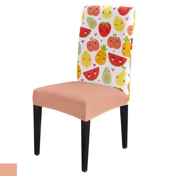 

fruit cute watermelon strawberry dining chair cover spandex elastic print slipcovers furniture cover kitchen wedding supplies