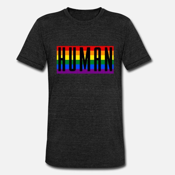 

human lgbt black t shirt men customized short sleeve s-3xl letters loose funny spring autumn natural shirt