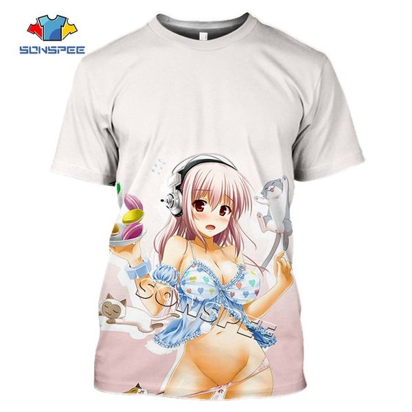 

anime girl men summer homme pullover 3d print shirts hentai anime anime men clothing