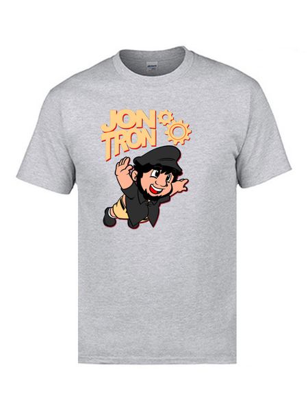 

jontron game funny t shirts superman all cotton april fool day crew neck t-shirts 2019 new design 3d cartoon printed tees