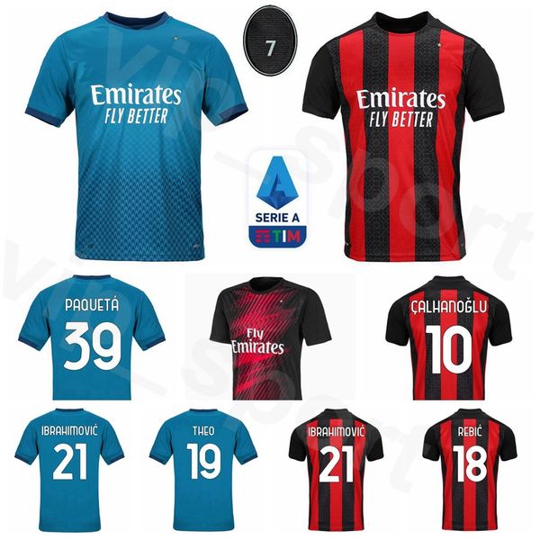 

2020 2021 милан 19 тео футбол джерси 18 ребич 10 calhanoglu 79 kessie 7 piątek 14 suso комплекты рубашка 4 bennacer футбол, Black;yellow