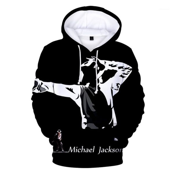 

3d digital print mens hoodies winter fashion pullover long sleeve mens sweatshirts casual thick male clothing michael joseph jackson, Black