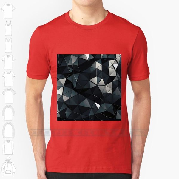 

черный геометрический дизайн пользовательского печати для мужчин женщины хлопок new cool тройника рубашки большого размера 6xl black dark si