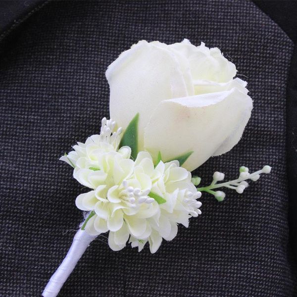 

purple suit groom wholesale accessories flower ivory aavailable brooch corsage color in blue10 rose pin boutonniere white wedding pt2009 wd
