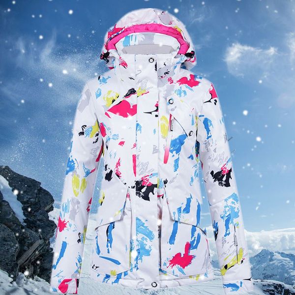 

skiing jackets thick warm ski suit women windproof waterproof snow costumes outdoor sport female thermal snowboarding jacket gcc044