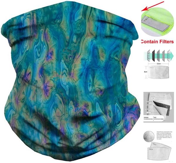 

dhl fashion face filter men headband mask face protective half neck women cover for with pocket scarf balaclava shipping bandana gai ulzvis, Black