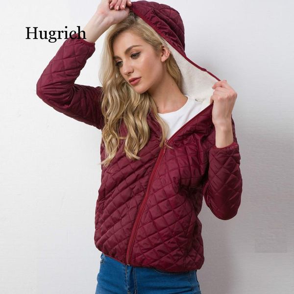 

autumn 2020 new parkas basic jackets female women winter plus velvet lamb hooded coats cotton winter jacket womens outwear coat, Black