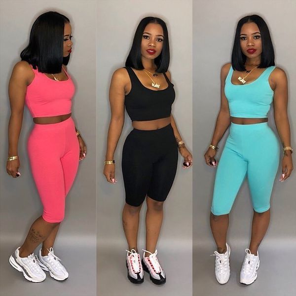 

летние женские шорты нижнее 2 piece set tracksuit рукавов спортивная тонкая рубашка pant спортивные костюмы женские одежды hot c0681, Gray