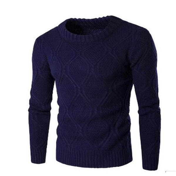 

2020 spring men's solid color thicker warm sweater, White;black