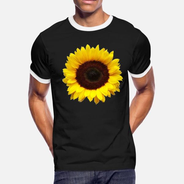 

подсолнечное футболка мужчины дизайн 100% хлопок плюс размер 3xl подарка новизны новый стиль лето стиль kawaii рубашка