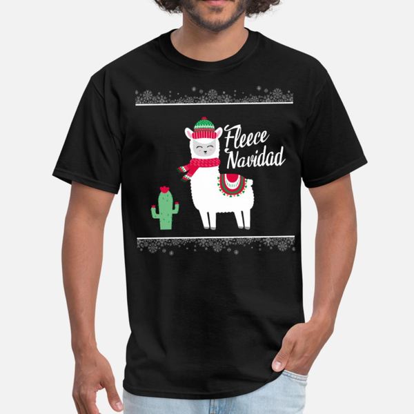 

fleece navidad feliz navidad llama t shirt men knitted short sleeve s-3xl letters sunlight building summer outfit shirt