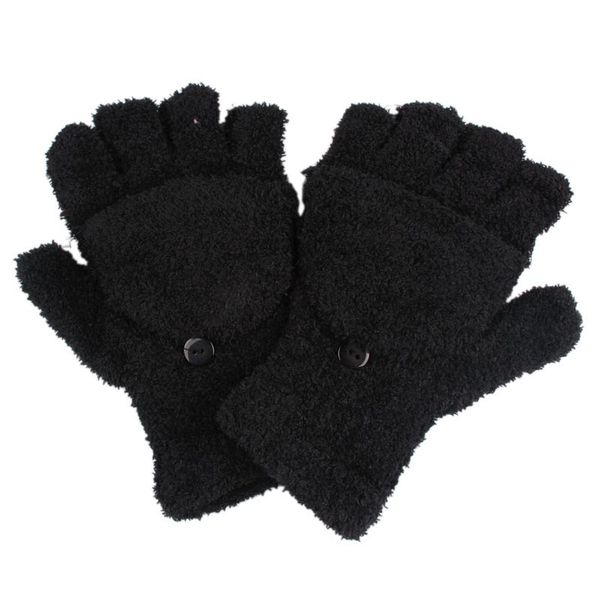 

1pair fashion women ladies hand wrist warmer winter fingerless gloves 6 colors ing, Blue;gray