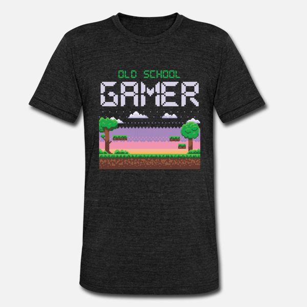 

old school gamer видеоигра игрока подарка тенниска мужчины создать 100% хлопок размер евро s-3xl уникальный графический повседневный весна п