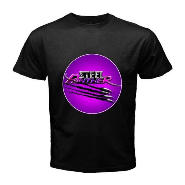 

men's t shirt with graphic the steel panther logo rock tee fashion shirt