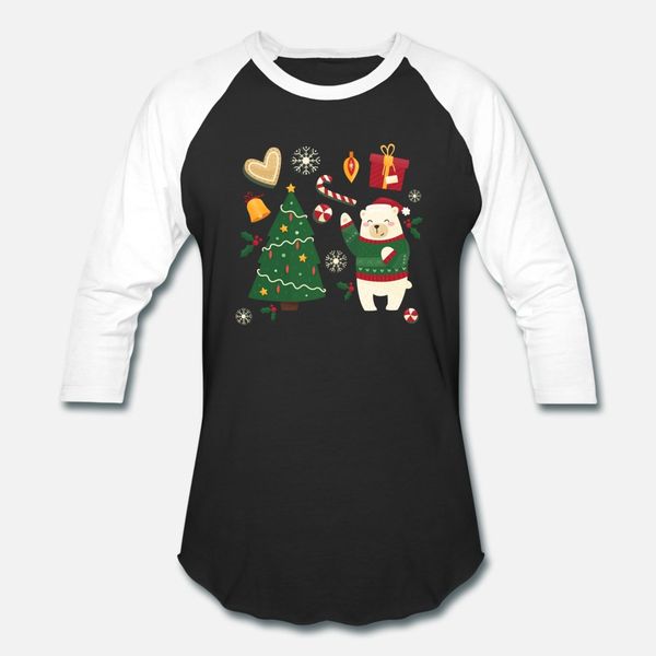 

christmas bear t shirt men designing cotton euro size s-3xl letters fitness funny spring autumn letters shirt