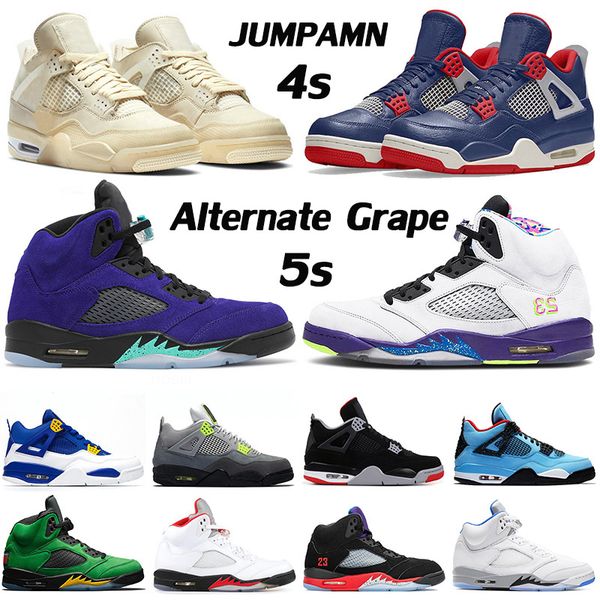 

2020 new arrival sail 4s alternate grape 5s jumpman basketball shoes neon 4 cactus jack alternate bel 5 womens mens trainer outdoor sneakers