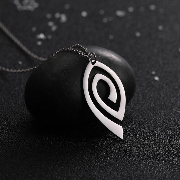 

skyrim simple swirl stainless steel pendant necklaces fashion silver color choker necklace women statement jewelry gift