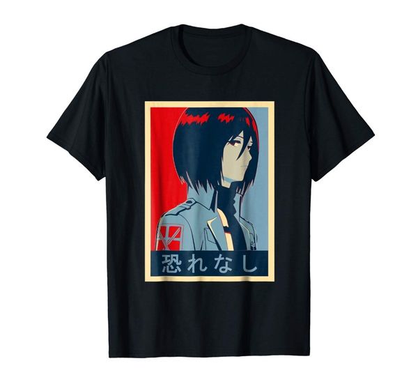 

2019 new men t-shirt японского no fear mikasa акерман плакат футболка футболка