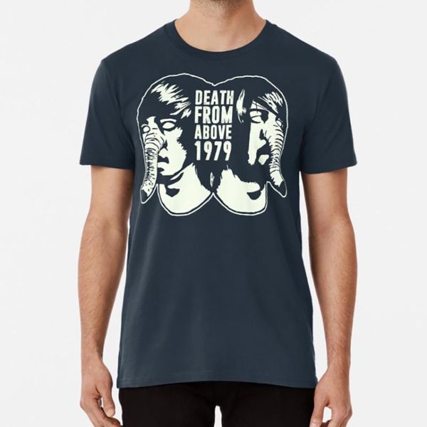 

death from above 1979 (white) t shirt death above 1979 from band music alt rock metal bass, White;black