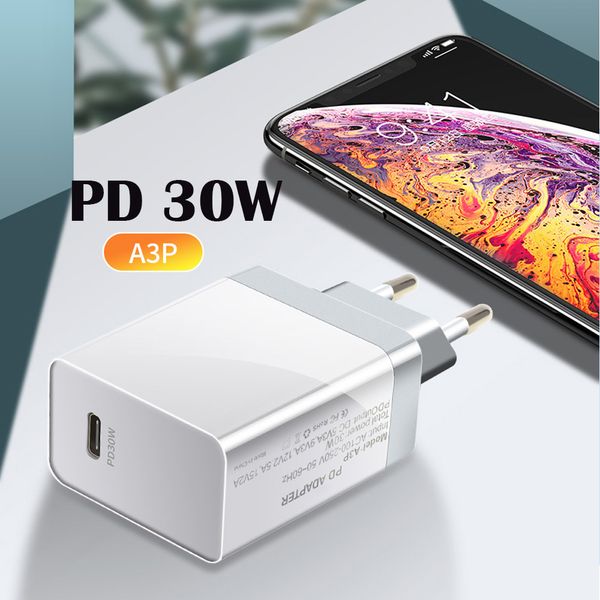 

30w pd charger qc4.0 qc3.0 usb type c fast charger new product dhl ing
