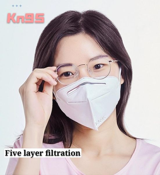 

Free shipping kn95 respirator 3D folding face mask dust-proof and fog-proof disposable protective mask five layers (including melt blown clo