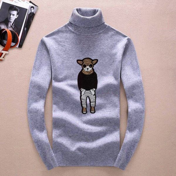 

european and american men's sweaters, designer round neck pullovers, pull chrome heart turtlenecks, designer pullovers, high-quality sw, White;black