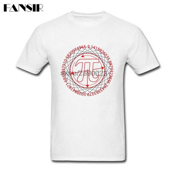 

summer fashion pi sign drawing t shirt homme short sleeve cotton custom men tee shirt camisa masculina 3xl