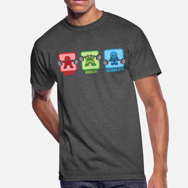 

kawaii пауэрлифтером приседания, жим лежа, становая тяга t shirt мужчины печать с коротким рукавом o-образным вырезом мужские anti-wrinkle з