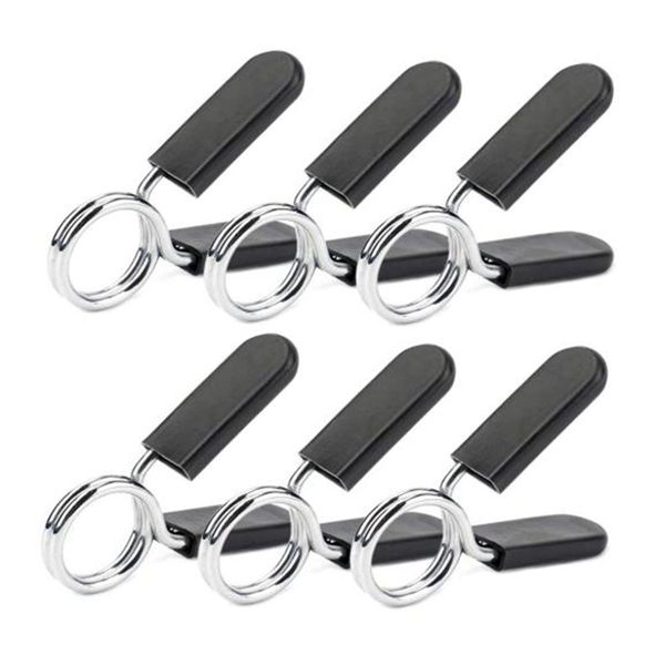 

6 шт штанга пружинного зажима 30 мм упражнение ошейники штанга зажим хомуты бар гантели gym fitness training