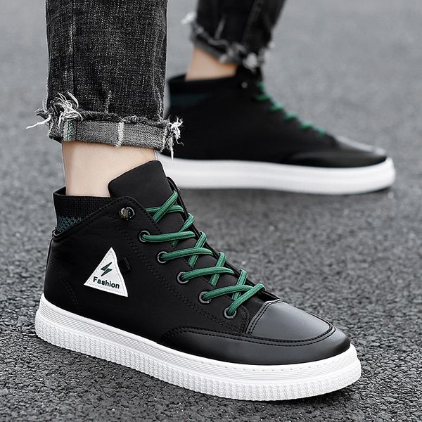 

summernewfashionsneakersformencomfortableoutdoornon-slipcouplecasualshoeslightoutdoortrendflatsshoeszapatos, Black