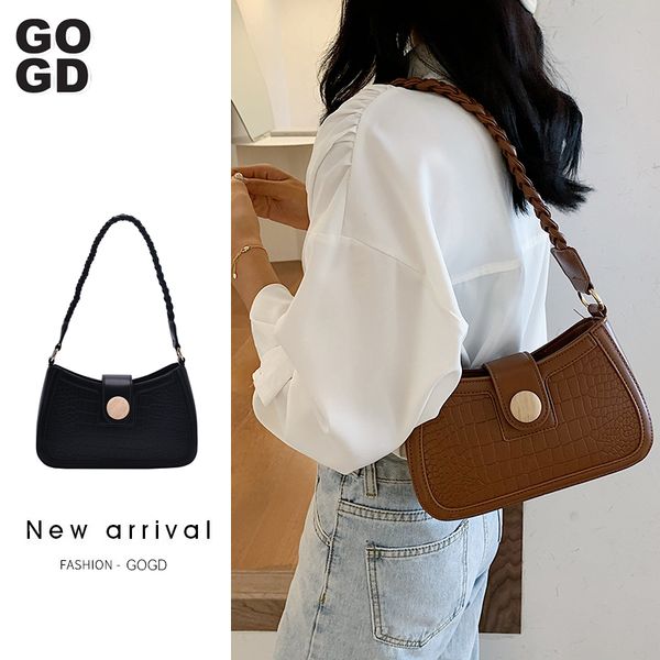 

gogd] ретро аллигатор pattern женщины посланника сумки мешок кожа pu street casual твердые молнии сумки на ремне болса mujer 2020