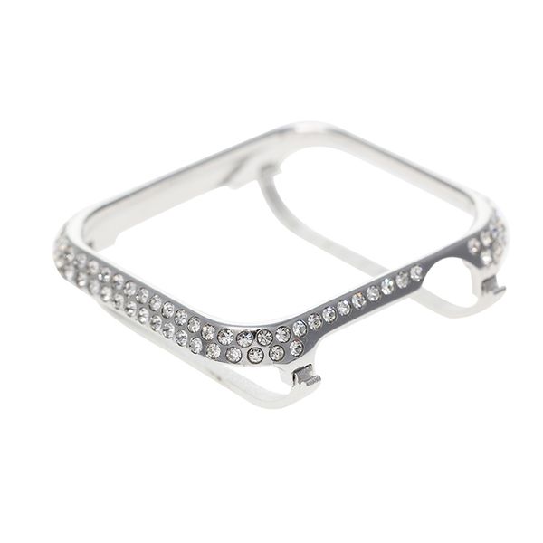 Rhinestone Crystal Diamond Face Case Compatible for Apple Watch Series 6 5 4 Cover 40mm 44mm