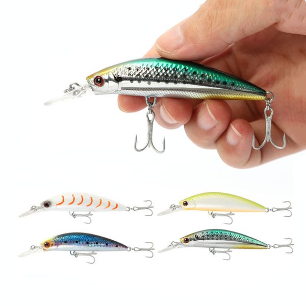 

1pcs minnow marine fishing lures70mm/15g artificial 3d eyes plastic hard bait crankbait wobblers pesca carp fishing tackle