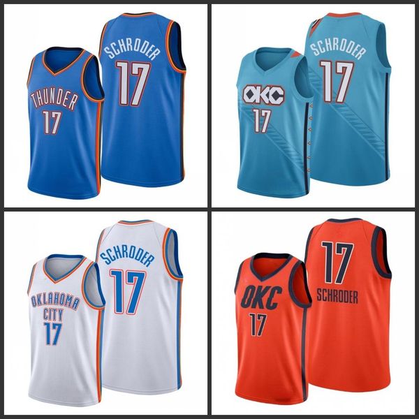 

oklahoma city thunder dennis schroder men city basketball jersey, Black