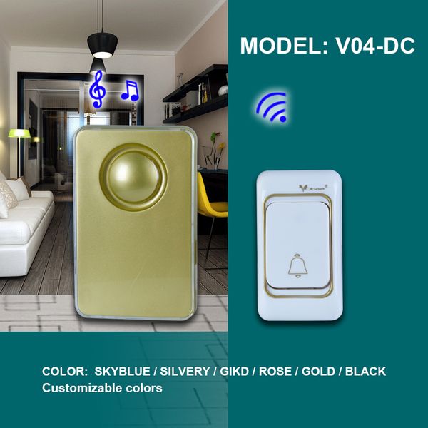 

doorbells doorbell remote control volume select ringtone radio singal colorful spraying process
