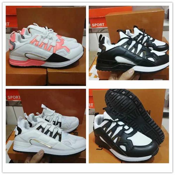 

new fashion casual thick bottom slip wear-resistant women men mountaineering running shoes concealed increase 5a quality, Black