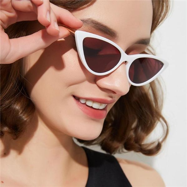 

small frame retro cat sunglasses women 2020 black round sun glasses men classic eyewear small f shades fml, White;black