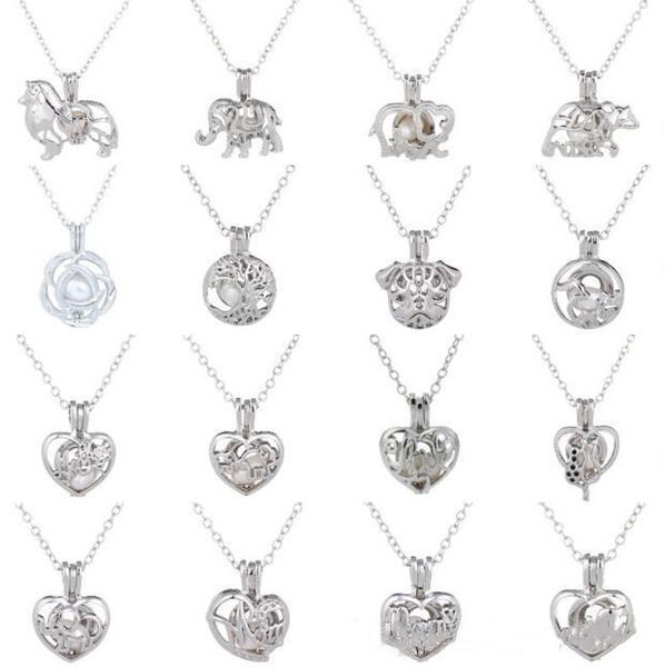 

natural locket oyster hollow necklace cage freshwater with necklaces mix love wish design new pearl pendant bdegarden dxpmj, Silver