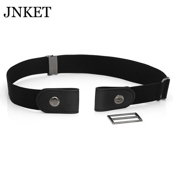 

jnket new fashion men women's elastic waist belts waistband jeans belt casual cinturon, Black;brown