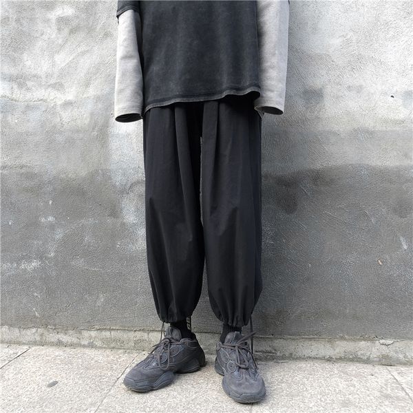 

the main four seasons breathable and comfortable pants male capri, Black