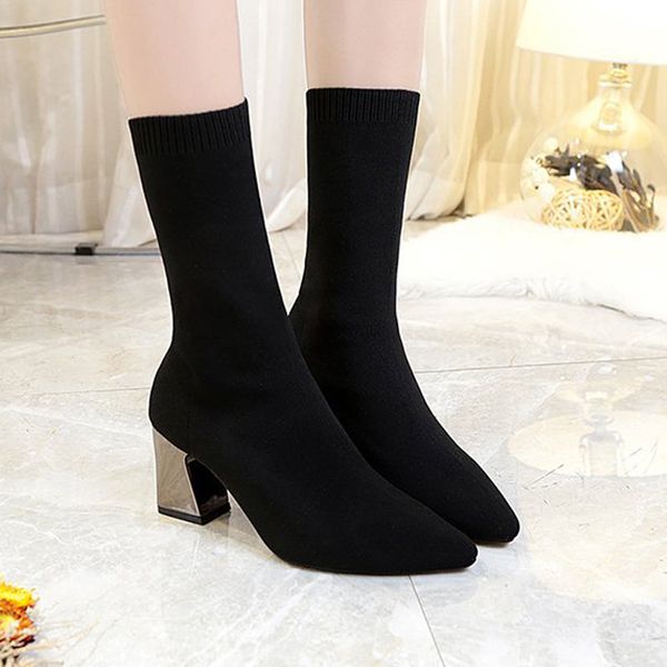 

winter women's shoes brown boots woman fashion shoes women's boots woman platform platform women, Black
