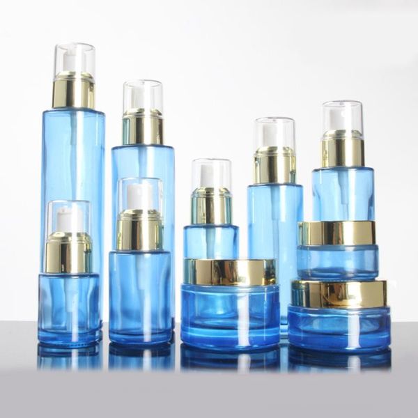 

storage bottles & jars 40ml blue mist spray pump container,lotion packaging bottle