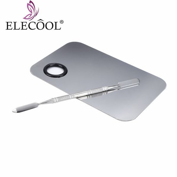 

nail art kits elecool 5 kinds of shapes stainless steel cosmetic makeup palette plate excellent salon color cream mixing eyeshadow mixer too
