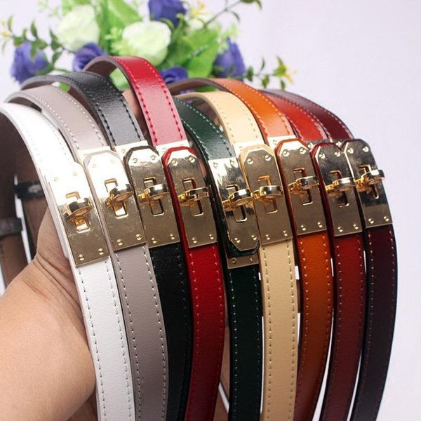 

toyoosky новый женский пояс двойной пряжкой простой стиль fine sash тонкий waistband для d070816 jean all-match женский ремень высокого каче, Black;brown