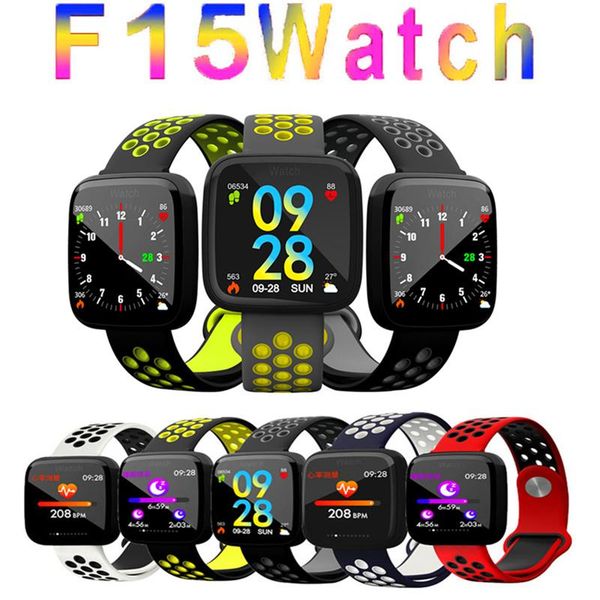 

cgjxsf15 smart bracelet watch band fitness tracker blood pressure heart rate monitor thermometer pedometer wristband for android ios
