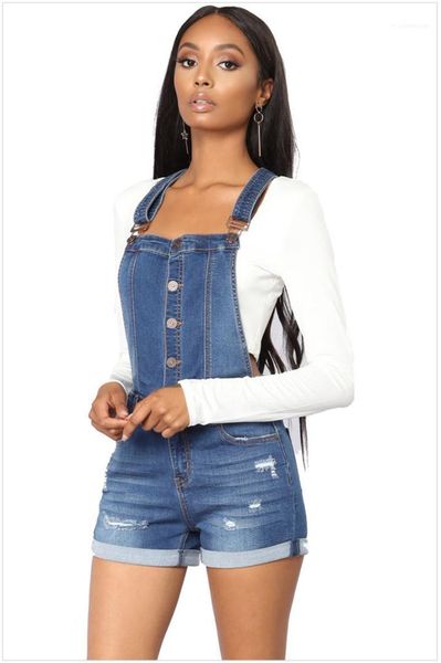 

washed jeans classic blue all match womens designer overalls strap rolled womens summer shorts slim, White;black