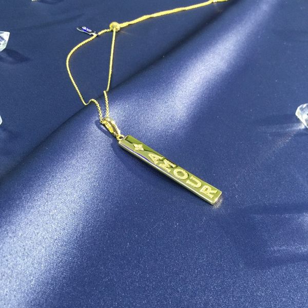 

selling high sense letter brand necklace fashion versatile personality pendant necklace collarbone necklace design sense women's neckla, Silver