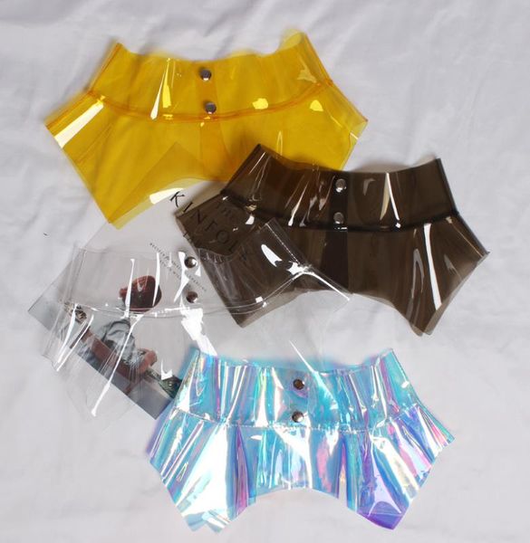 

summer new fashion and trends in the pvc plastic transparent girdle female wide trim t-shirt shirts belt width harajuku belts, Black;brown