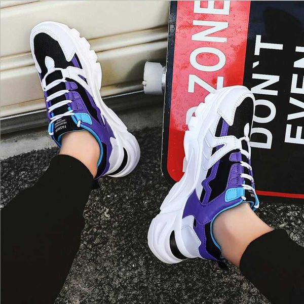 

2020 новая горячее все-матч повседневной обуви модной шнуровка сетка тапок дышащих спорт удобных мужская мода обувь, Black